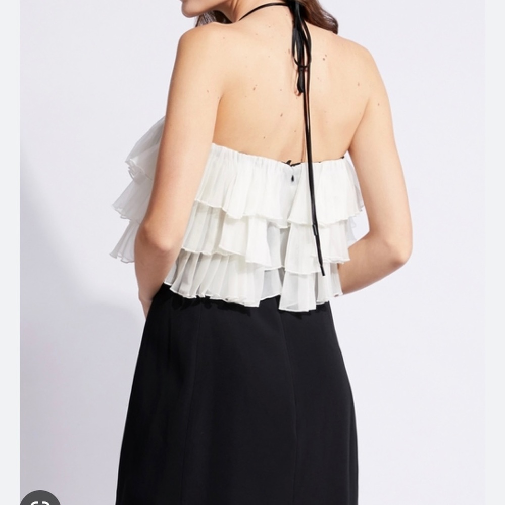 Brand new, Alexis Dolci cocktail mini dress in Ivory & Black. Size M